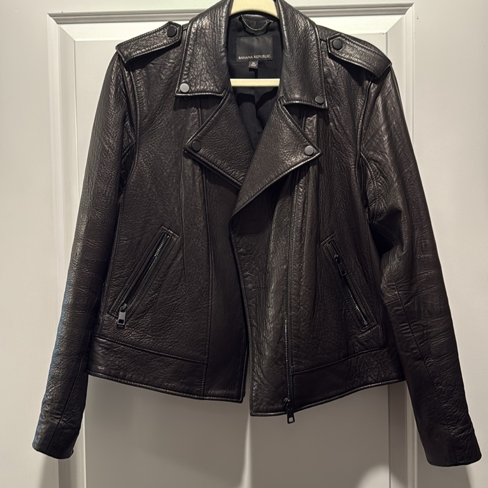 Banana Republic Lambskin Leather Jacket